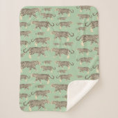 Oerwoud Jaguar Animal Pattern Sherpa Deken (Voorkant)