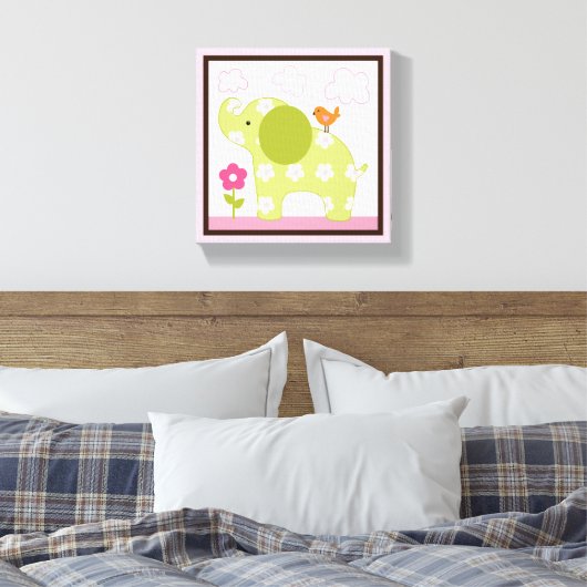 Oerwoud Jill Elephant Girl Animals Canvas (Insitu (Slaapkamer))