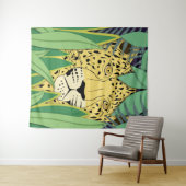 Oerwoud Kat #4 Groot Wandkleed (In Situ (horizontaal))