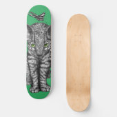 Oerwoud Kat vlinder Skateboard (Voorkant)