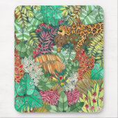 Oerwoud Kat Waterverf Muismat (Voorkant)