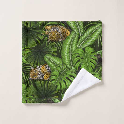 Oerwoud katten bad handdoek (Wasdoekje)