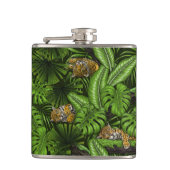 Oerwoud katten heupfles (Voorkant)