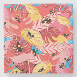 Oerwoud Kikkers Stenen Onderzetter