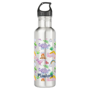 Oerwoud kinderen Dinosaur Rainbow-Waterverf Waterfles