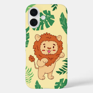 Oerwoud King Schattige Baby Lion iPhone 16 Hoesje