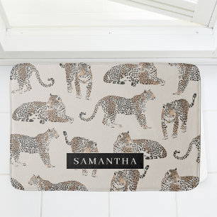 Oerwoud Leopard Wild Animal Pattern Badmat