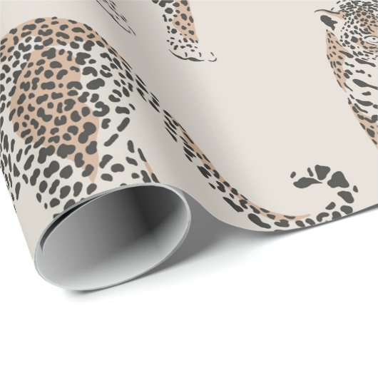 Oerwoud Leopard Wild Animal Pattern Cadeaupapier (Rol Hoek)