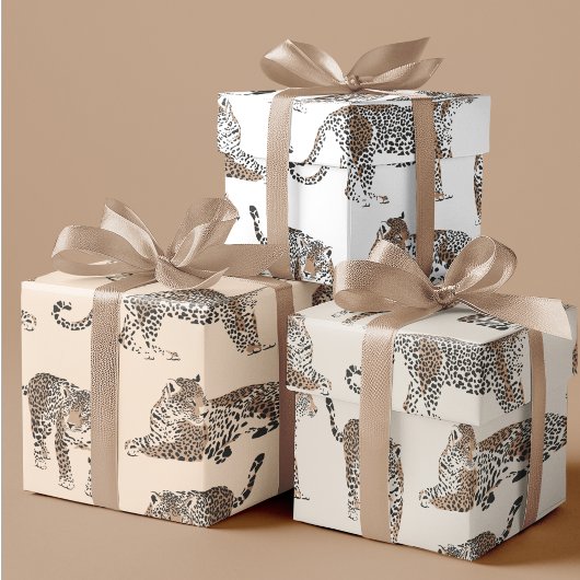 Oerwoud Leopard Wild Animal Pattern Inpakpapier Vel