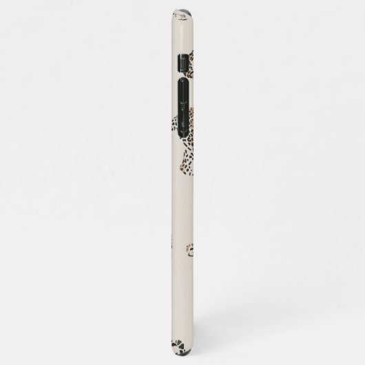 Oerwoud Leopard Wild Animal Pattern iPhone Hoesje (Linkerkant)