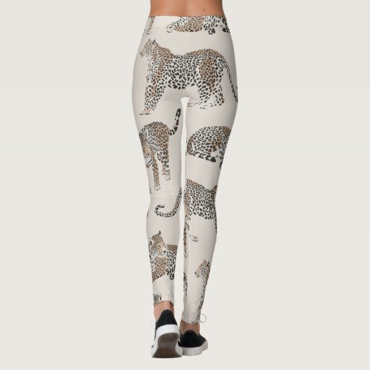 Oerwoud Leopard Wild Animal Pattern Leggings (Achterkant)