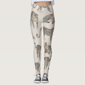 Oerwoud Leopard Wild Animal Pattern Leggings (Voorkant)