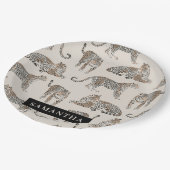 Oerwoud Leopard Wild Animal Pattern Papieren Bordje (Gekanteld)
