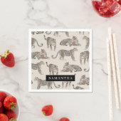 Oerwoud Leopard Wild Animal Pattern Servet (Insitu)