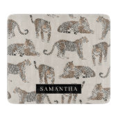 Oerwoud Leopard Wild Animal Pattern Snijplank (Voorkant)