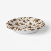 Oerwoud Lion Animal Patroon Papieren Kommen (Gebogen)