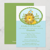 Oerwoud Lion Baby shower Uitnodiging (Voorkant / Achterkant)
