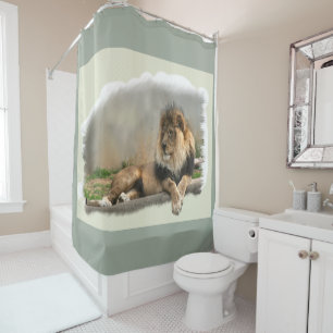 Oerwoud Lion Lovers Douchegordijn