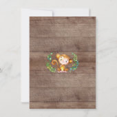 Oerwoud Little Monkey Photo Birth Announounding Aankondiging (Achterkant)