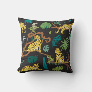 Oerwoud Luipaarden: Wildlife Illustraties Kussen