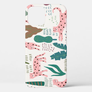 Oerwoud, luipaardprint, . iPhone 12 hoesje