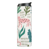 Oerwoud, luipaardprint, . thermosbeker (Gedraaid links)