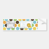 Oerwoud met waterflesetiket King Lion Safari Zoo Bumpersticker (Voorkant)