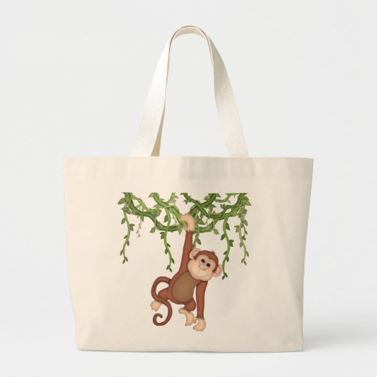 Oerwoud Monkey canvas tas (Voorkant)