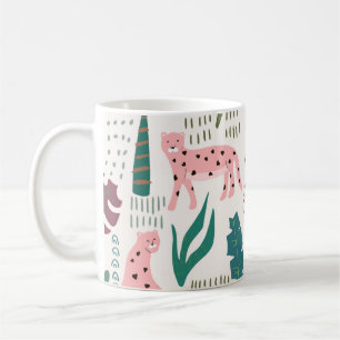 Oerwoud naadloos patroon koffiemok
