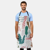 Oerwoud naadloos patroon schort (Gedragen)