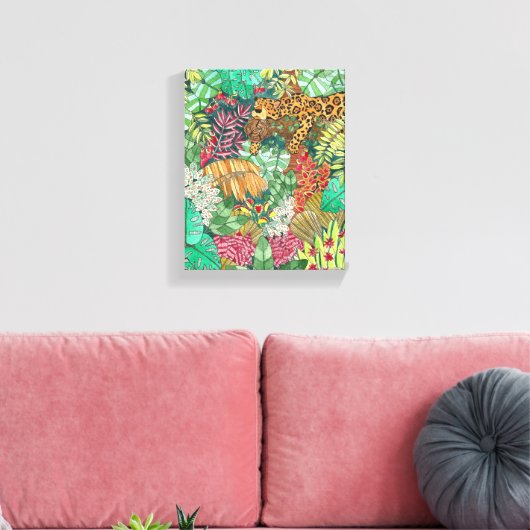 Oerwoud Nursery Decor Canvas Afdruk (Insitu (Woonkamer))