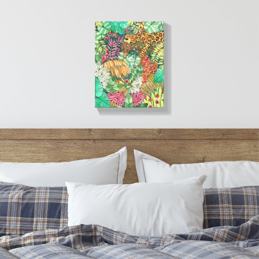 Oerwoud Nursery Decor Canvas Afdruk (Insitu (Slaapkamer))