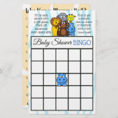 Oerwoud- of dierentuin met dierlijke thema's (Voorkant / Achterkant)