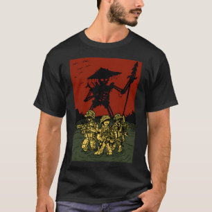 Oerwoud oorlogsvoering Godzilla Sized T-shirt