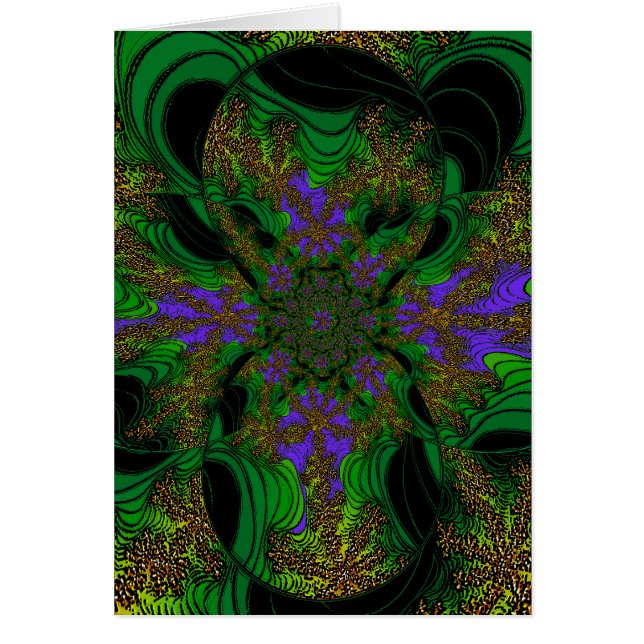 "Oerwoud Orchids" ~ Abstracte Art Print (Voorkant)