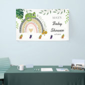 Oerwoud over het Regenboog Baby shower Welkom Spandoek (Beurs)