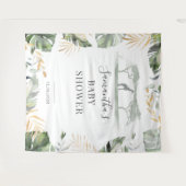 Oerwoud Palm Leaves Giraffe Baby shower Backdrop Wandkleed (Voorkant (horizontaal))