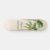 Oerwoud palmwaterverf tropisch skateboard (Horizontaal)