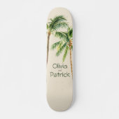 Oerwoud palmwaterverf tropisch skateboard (Voorkant)