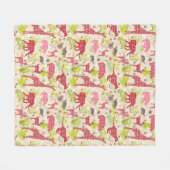 Oerwoud paradijs fleece deken (Voorkant (Horizontaal))