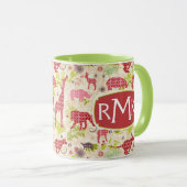 Oerwoud paradijs | Monogram Mok (Voorkant rechts)