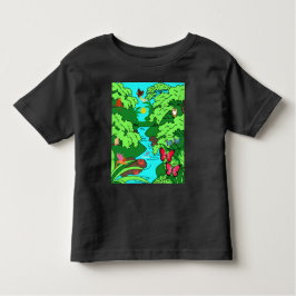 Oerwoud Paradise met Wildlife Kinder Shirts