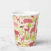 Oerwoud Paradise Papieren Bekers (Achterkant)