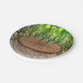 OERWOUD PARTIJEN bladeren en dieren afdrukken Aang Papieren Bordje (Gekanteld)