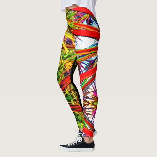 Oerwoud patroon met vulstructuur leggings (Links)