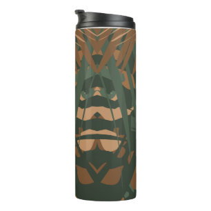 Oerwoud Pattern Camo - Natuur Textuur Thermosbeker