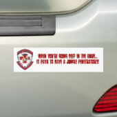 Oerwoud Penetrator Bumpersticker (Op auto)