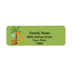 Oerwoud return Address Sticker