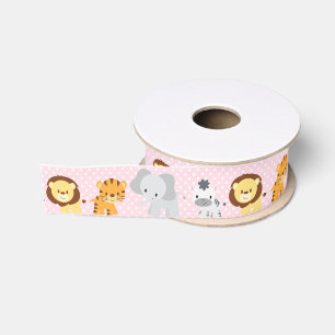 Oerwoud Ribbon roze Grosgrain Lint