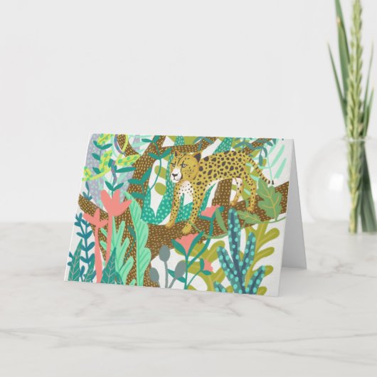 Oerwoud Roar - Cheetah Kaart (Voorkant)
